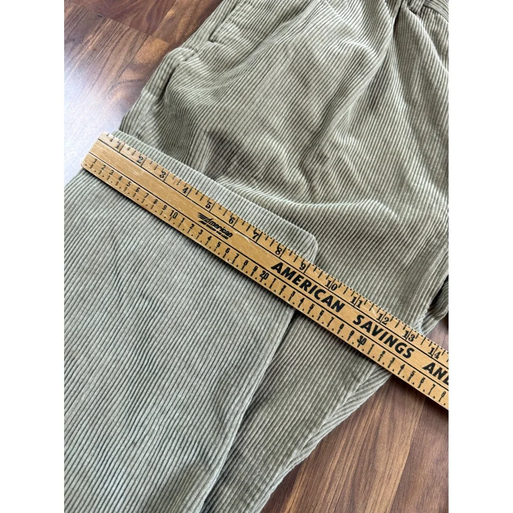 Polo Ralph Lauren Andrew Pant Baggy Wide Leg Corduroy Tan Khaki 40x32 Mens